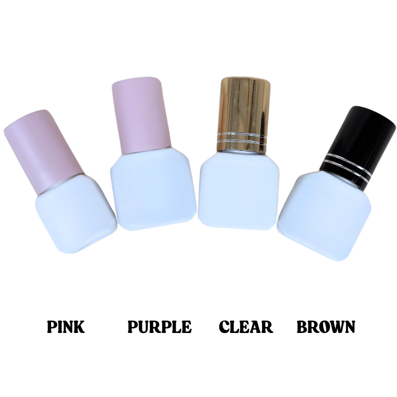 BY BY Blue, Purple, Clear, Pink 1s Lash Glue 