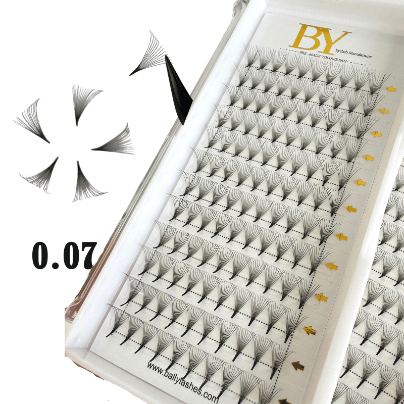 BY 0.07 Middle Stem Premade Fan Lash